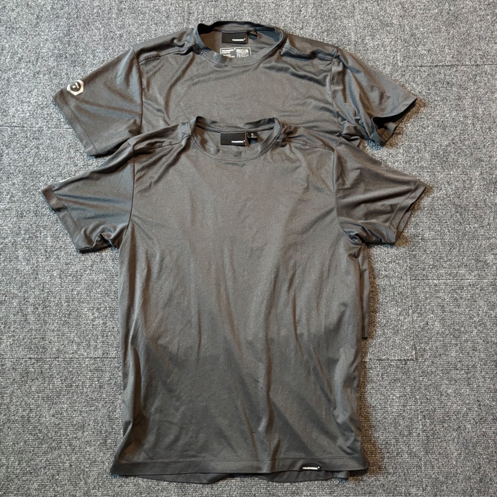 Truewerk B1 Sun T-Shirt Mens Medium Gray Short Sleeve Performance Work Lot of 2